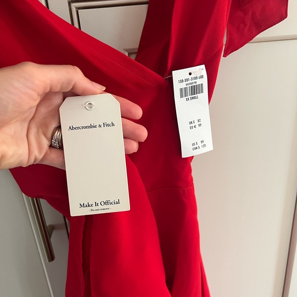 Abercrombie and Fitch Tie Sleeve Mini Dress XXS - Picture 4 of 5
